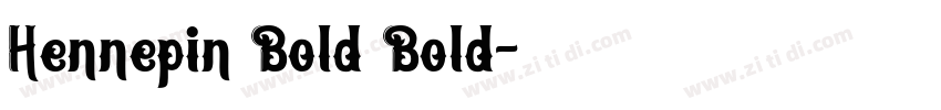 Hennepin Bold Bold字体转换